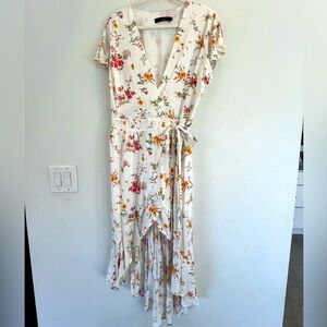 Floral wrap dress